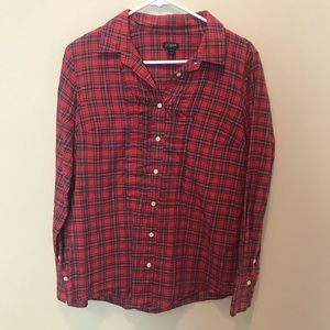 Jcrew christmas-y button down